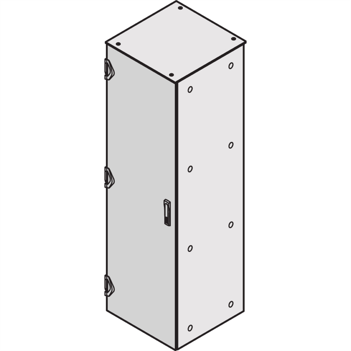 SCHROFF TUER 1200H 600B IP55 RAL7021 Varistar