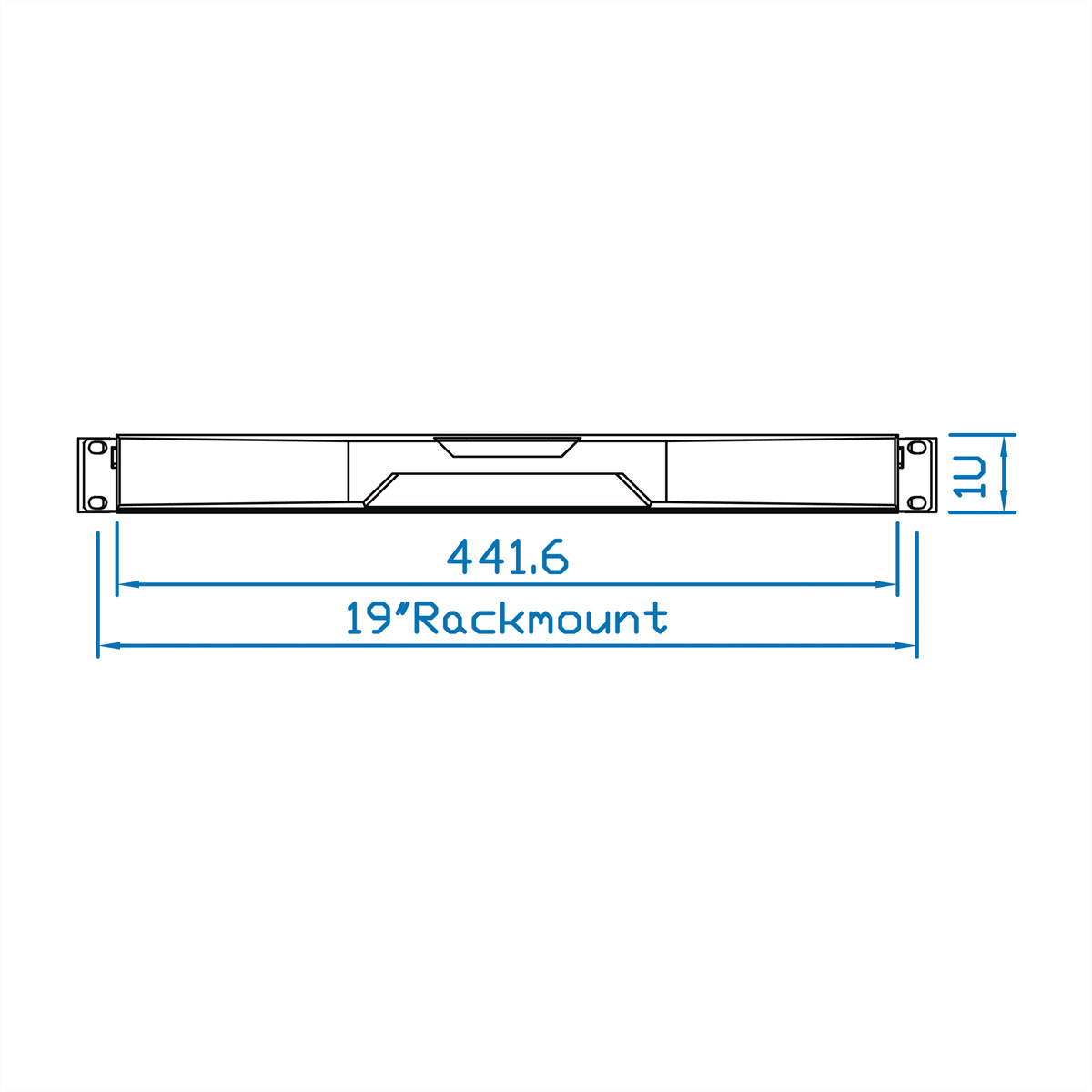 SCHROFF TASTATURSCHUBF. 1HE DE RAL9005 AUSZUG, SCHROFF 60118566 (BILD2)