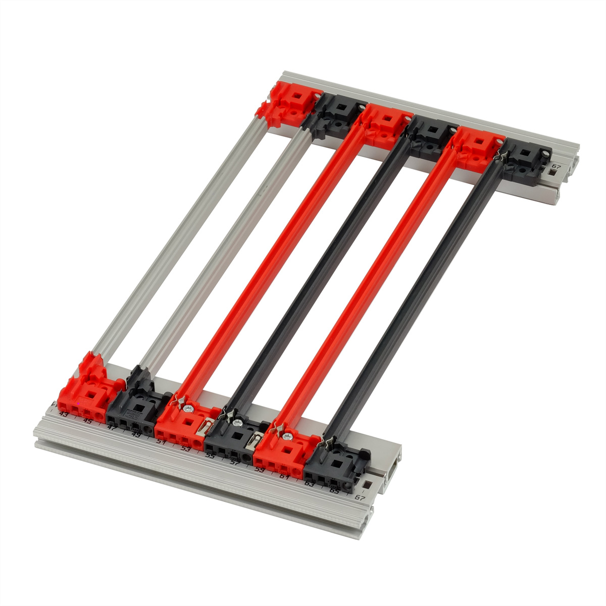 SCHROFF FUEHRUNGSSCH.SET 280T 2.5MM ROT 10STK