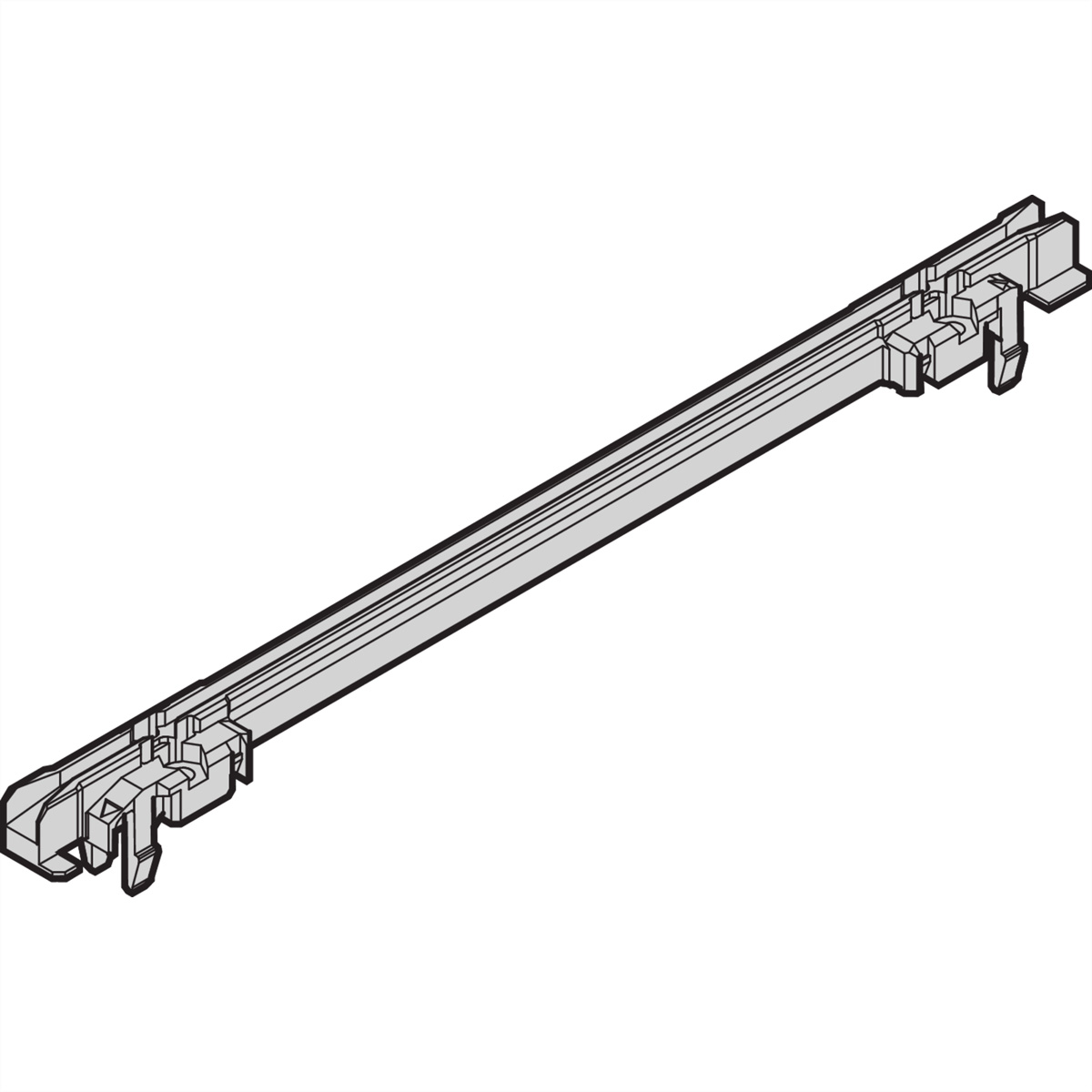 SCHROFF FUEHRUNGSSCH.STD UNI 280T 2MM (10STK), Typ PC, 24568379 (BILD2)