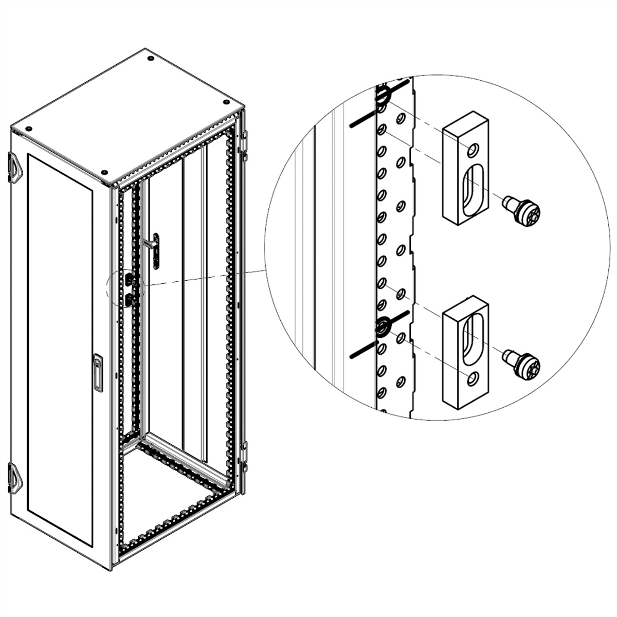 SCHROFF MONTAGESATZ F. VAMONITOR VARISTAR