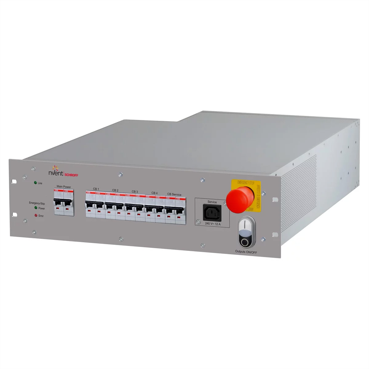 SCHROFF Rack Safety Plus, 3 HE, 208 / 240 V AC, EMV-Filter 19