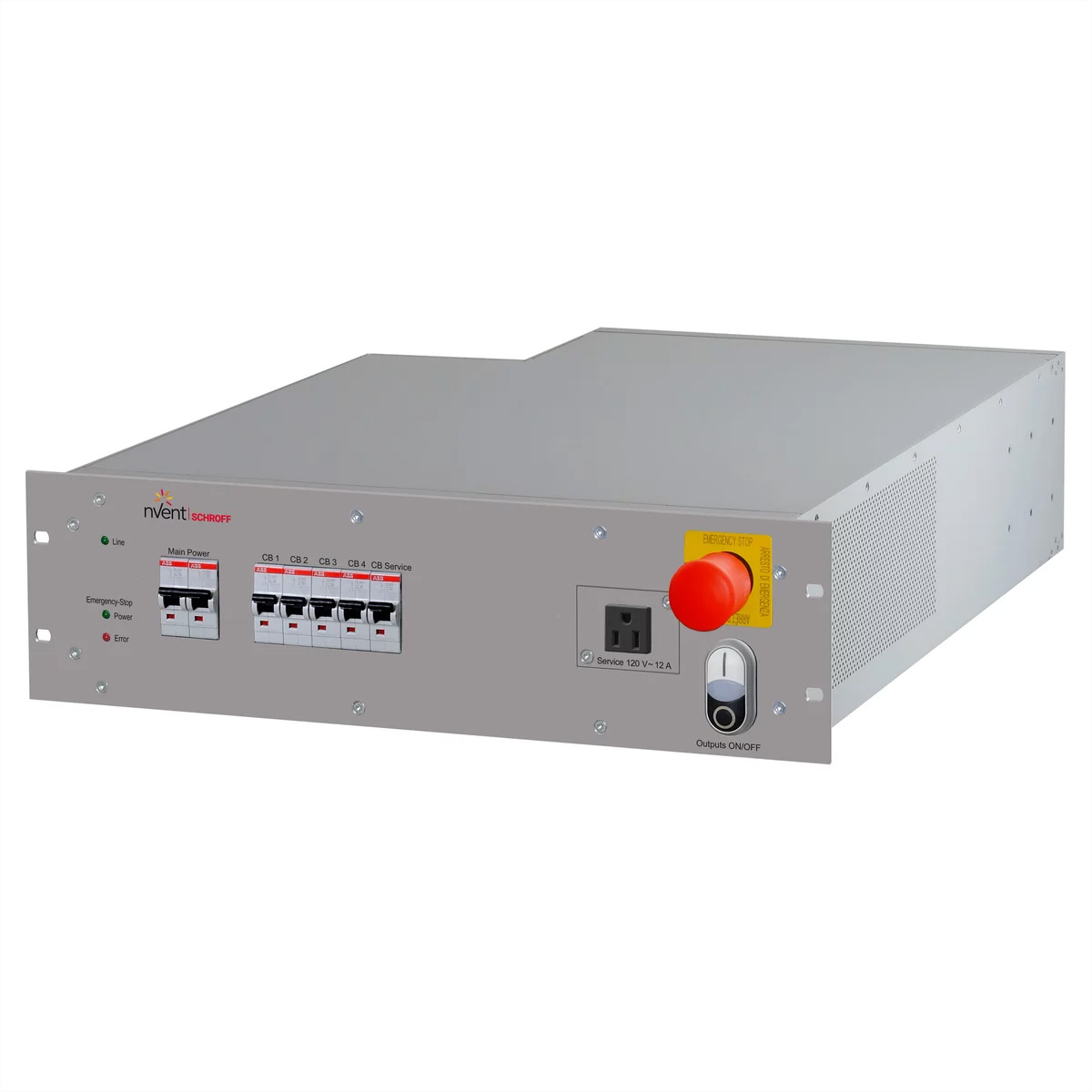SCHROFF Rack Safety Plus, 3 HE, 120 V AC, EMV-Filter 19