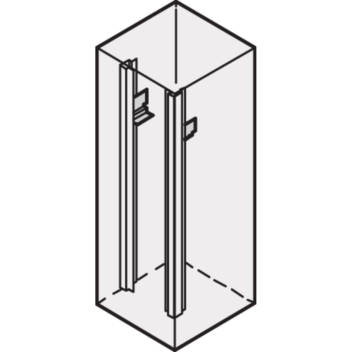 SCHROFF GLEITSCHIENEN KURZ 15KG (2ST), SCHROFF 27230184 27230184 (BILD2)