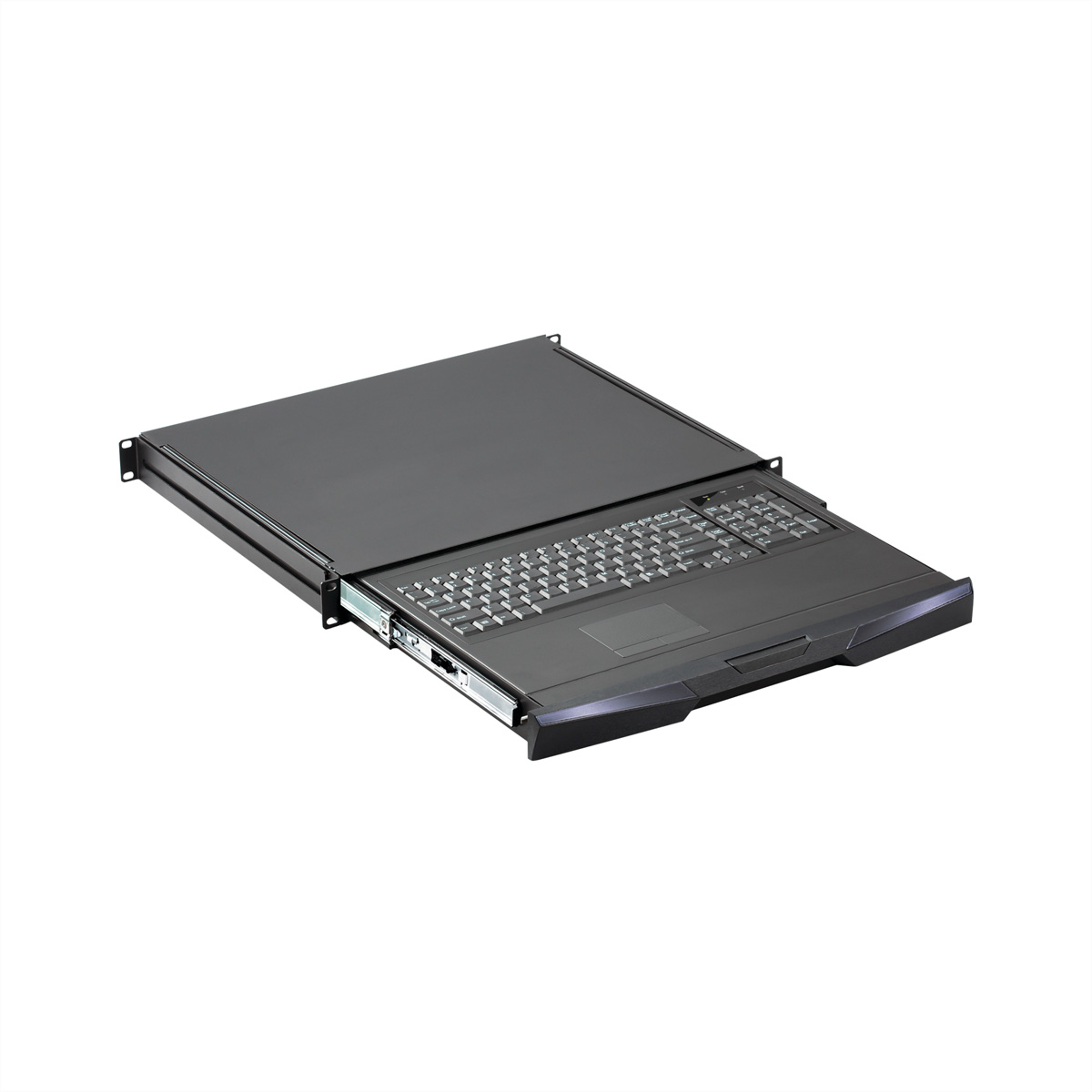 SCHROFF TASTATURSCHUBF.1HE UK RAL9005 AUSZUG