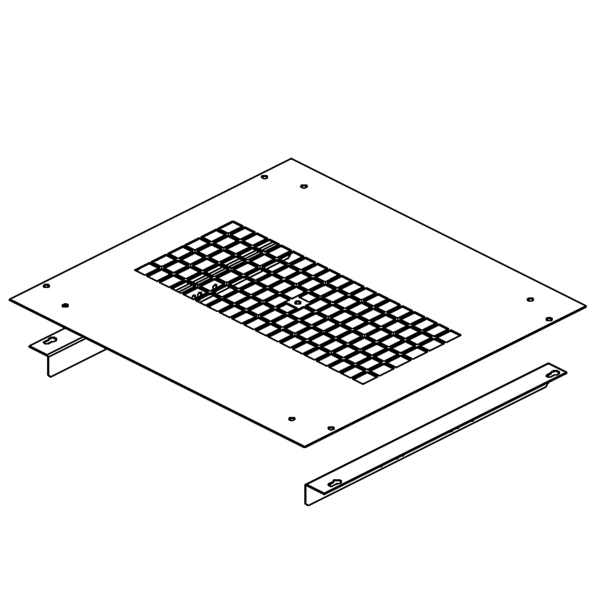 CONTEG DP-VER-031, Montagekit f. DP-VEN-03, T ab 100cm Zubehör Stand- / Wandschränke