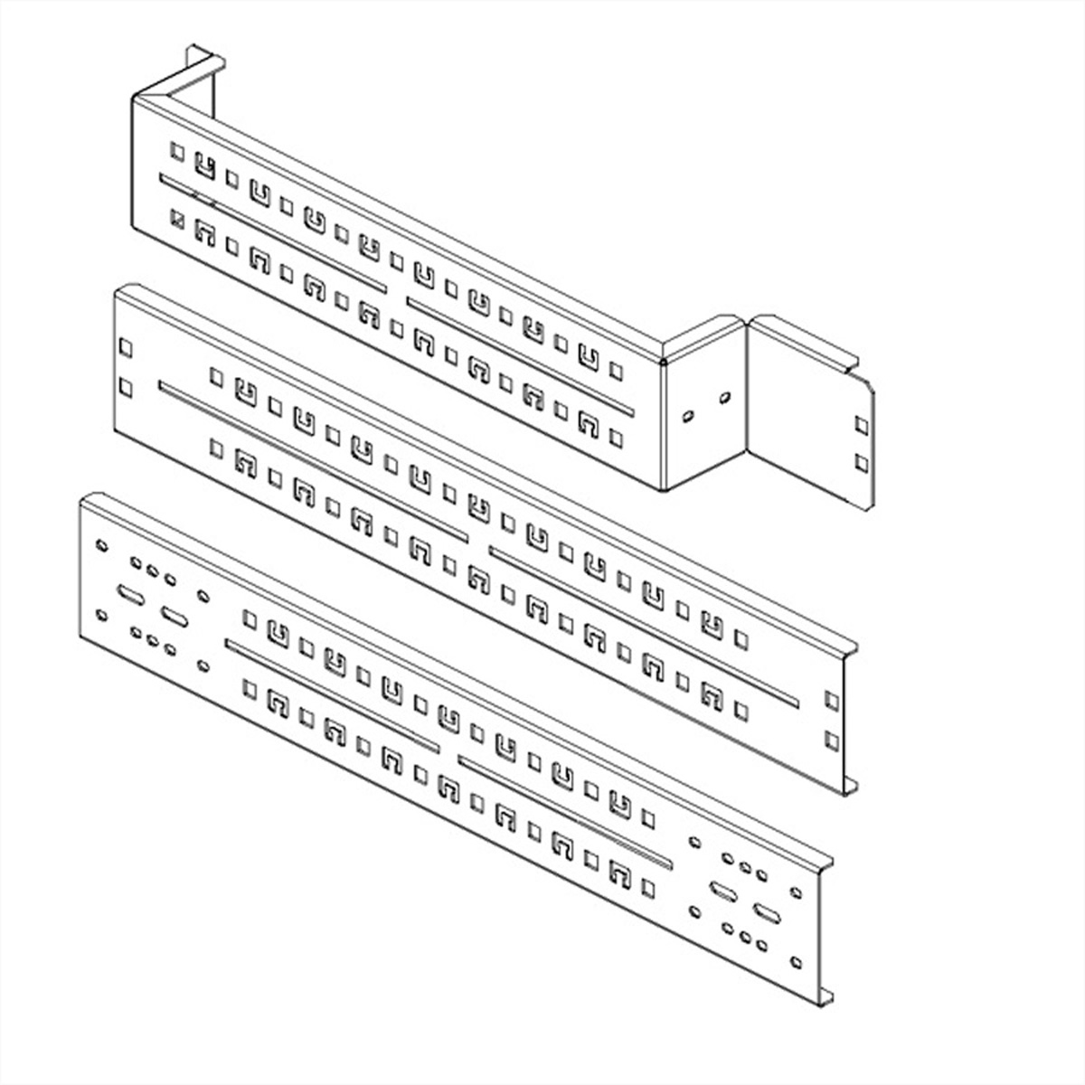 CONTEG Tiefenstreben für Schrank REV 800 x 800 mm 2 St.
