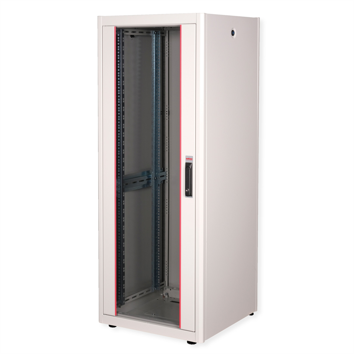 ROLINE 19-Zoll Netzwerkschrank Basic 32 HE, 600x600 BxT Glastür grau ROLINE 19-Zoll Netzwerkschrank Basic 32 HE, 600x600 BxT Glastür grau
