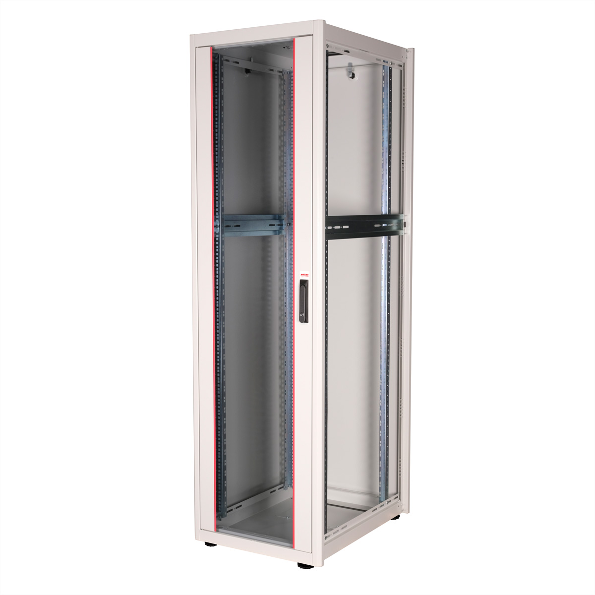 ROLINE 19-Zoll Netzwerkschrank Basic 42 HE, 600x800 BxT Glastür grau
