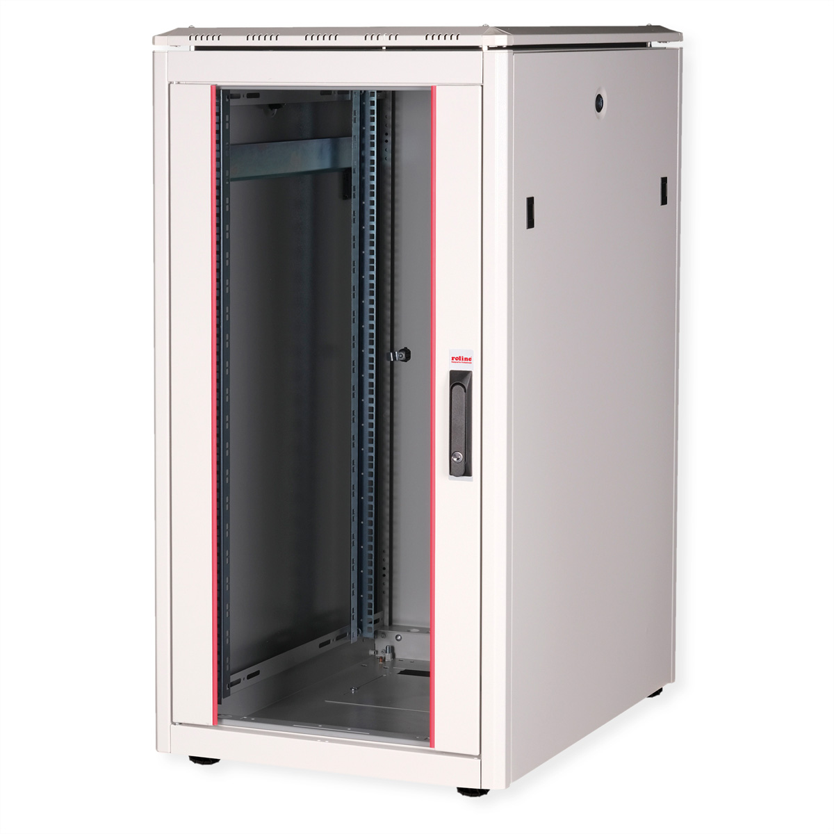 ROLINE 19-Zoll Netzwerkschrank Pro 22 HE, 600x800 BxT Glastür grau ROLINE 19-Zoll Netzwerkschrank Pro 22 HE, 600x800 BxT Glastür grau