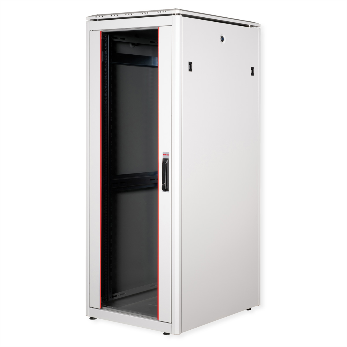 ROLINE 19-Zoll Netzwerkschrank Pro 32 HE, 600x800 BxT Glastür grau 19