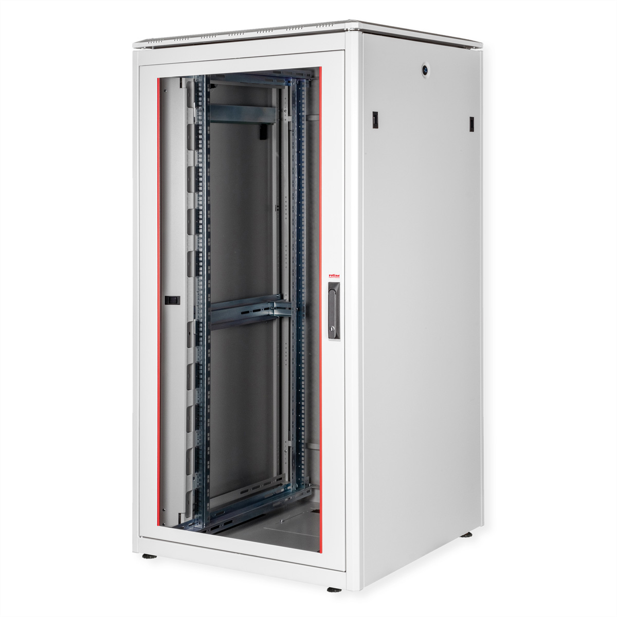 ROLINE 19-Zoll Netzwerkschrank Pro 32 HE, 800x800 BxT Glastür grau