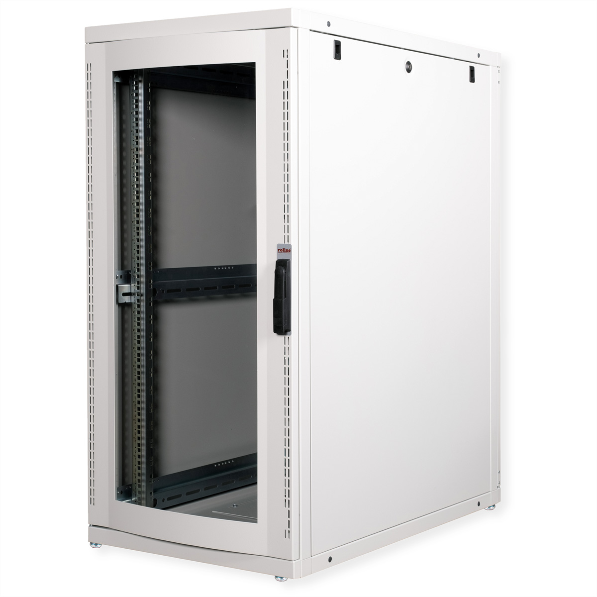 ROLINE 19-Zoll Serverschrank Pro 26 HE, 600x1000 BxT grau Plexiglas
