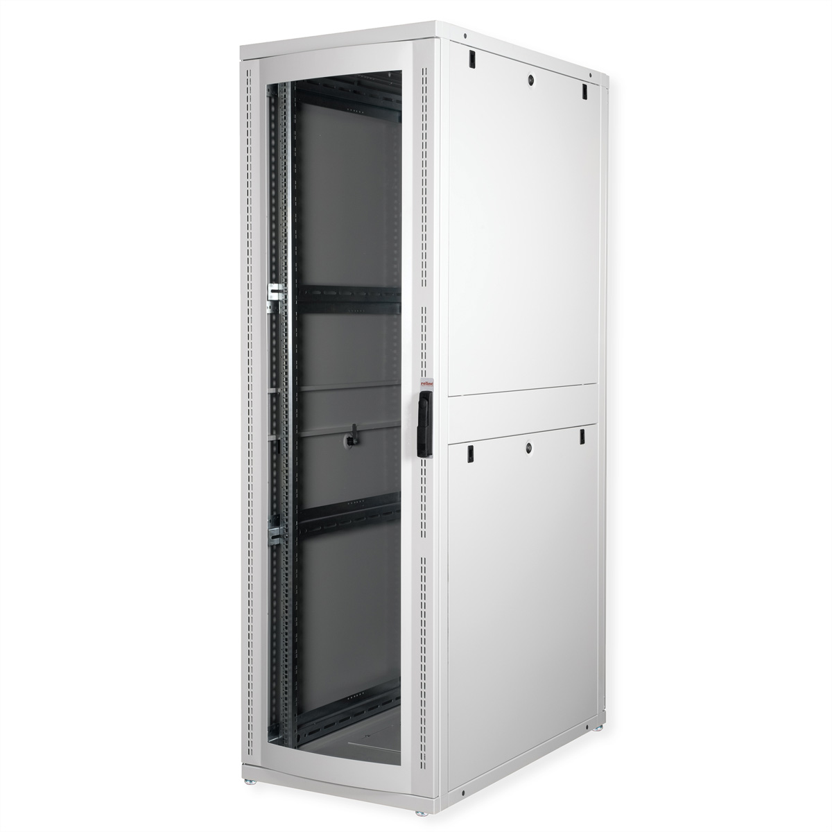 ROLINE 19-Zoll Serverschrank Pro 42 HE, 600x1000 BxT grau Plexiglas