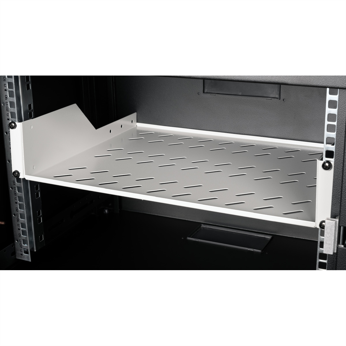 ROLINE 19-Zoll Fachboden 2 HE 350 T, 25kg Tragkraft grau