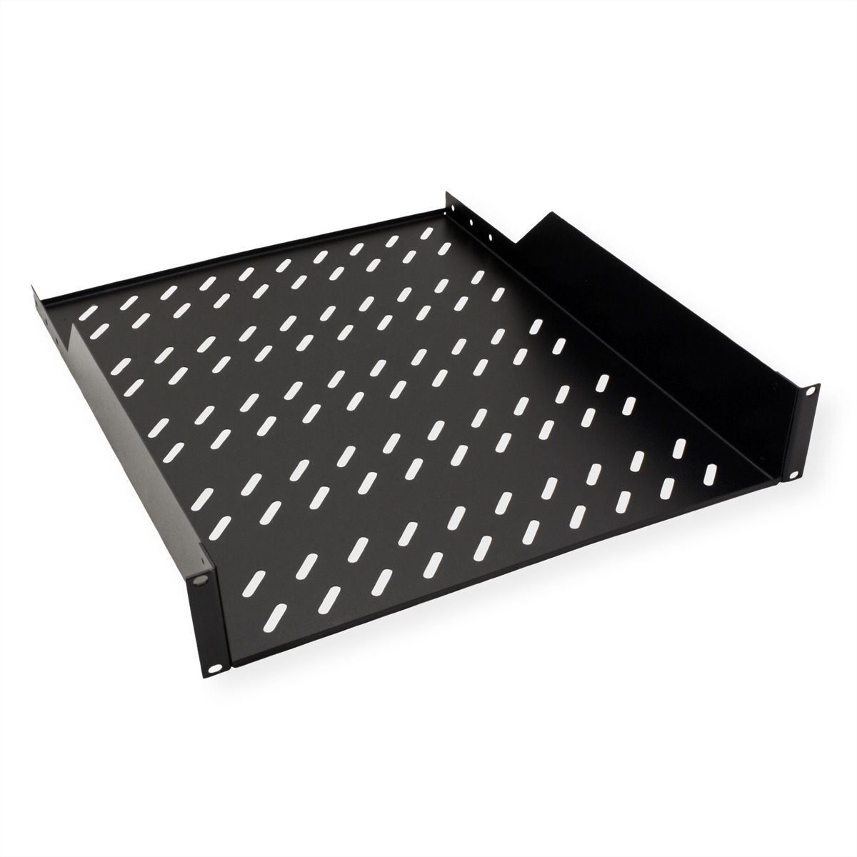 ROLINE 19-Zoll Fachboden 2 HE 550 T, 25kg Tragkraft schwarz