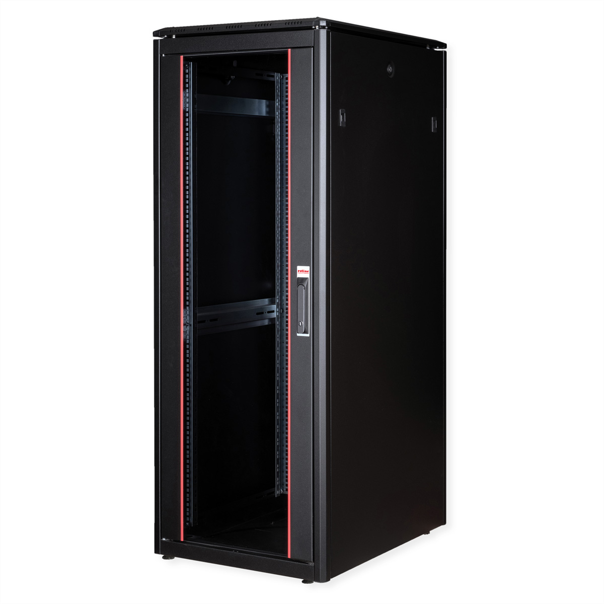 ROLINE 19-Zoll Netzwerkschrank Pro 32 HE, 600x800 BxT Glastür schwarz 19