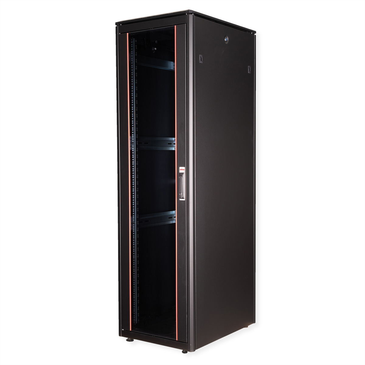 ROLINE 19-Zoll Netzwerkschrank Pro 42 HE, 600x800 BxT Glastür schwarz