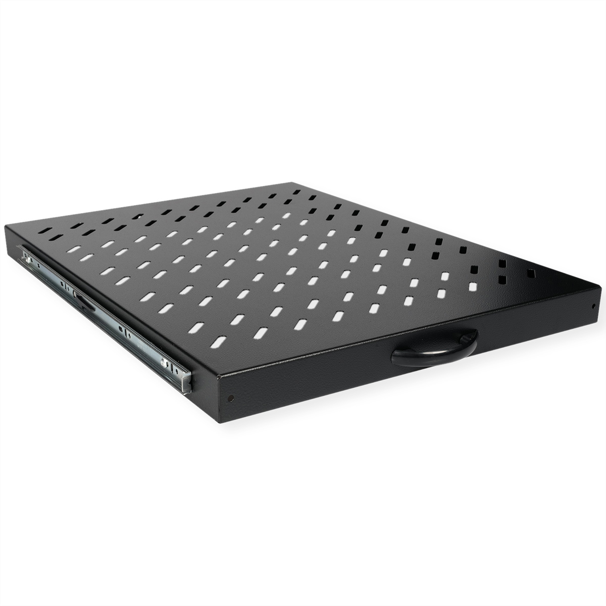 ROLINE 19-Zoll Fachboden 1 HE, ausziehbar 550 T 25 kg schwarz