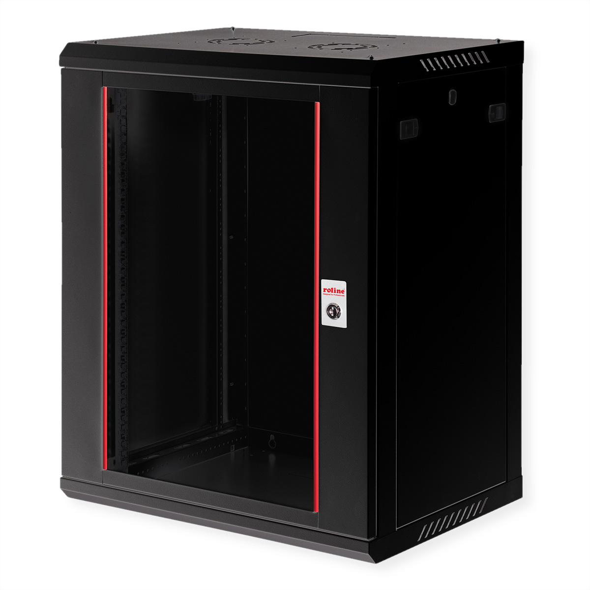 ROLINE 19-Zoll Wandgehäuse Basic Plus 18HE, 600x450 BxT schwarz