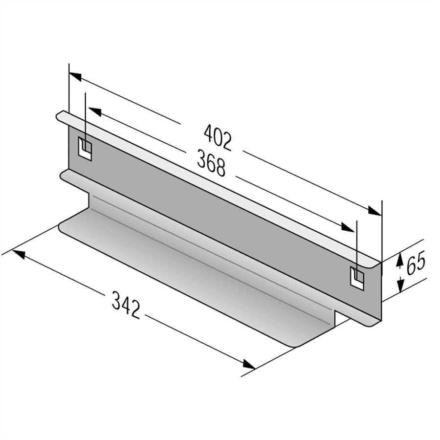 APRANET Gleitschienen einhängbar, Länge 402 mm