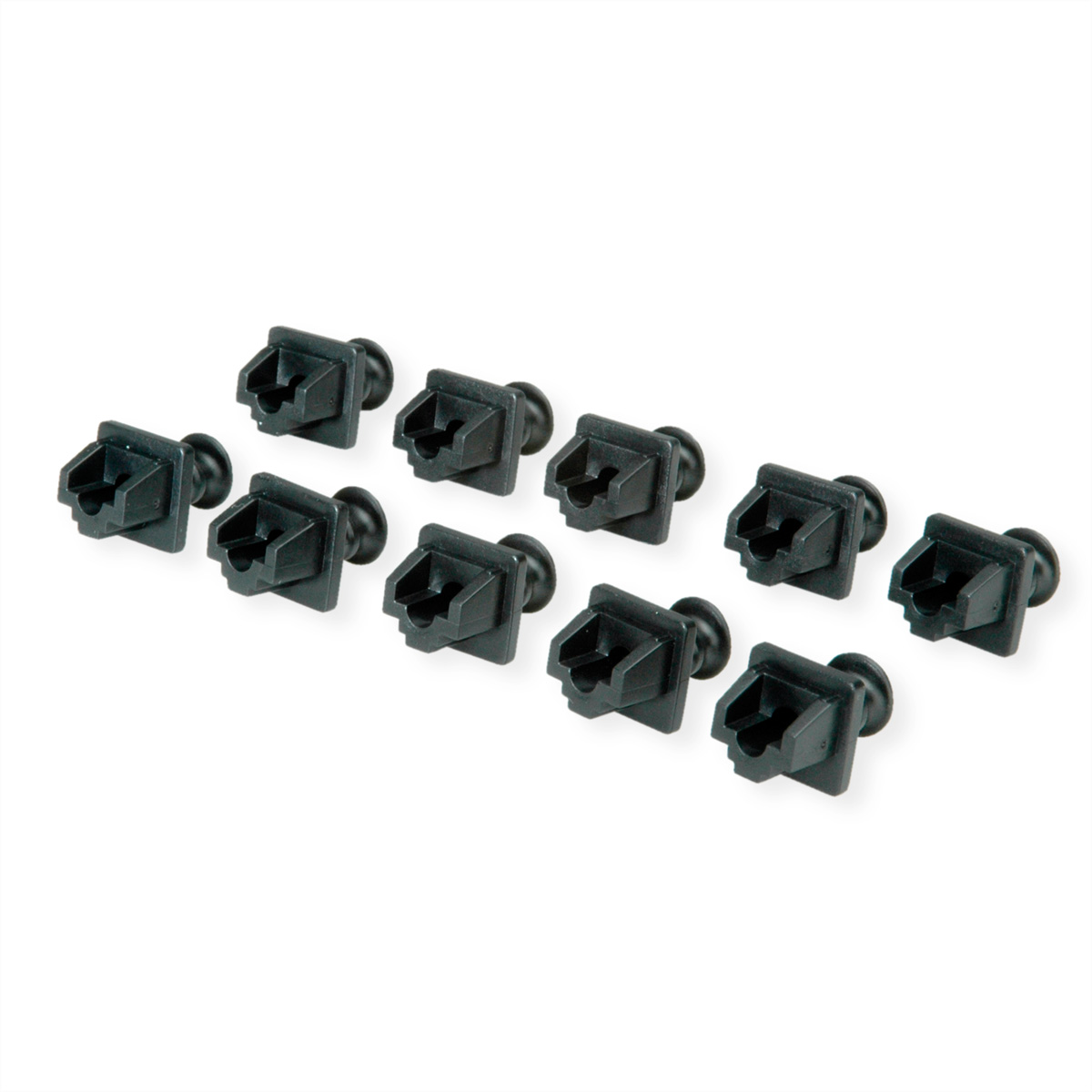 VALUE RJ45-Buchsen-Staubschutz, 10er Set, schwarz, VALUE  (BILD2)