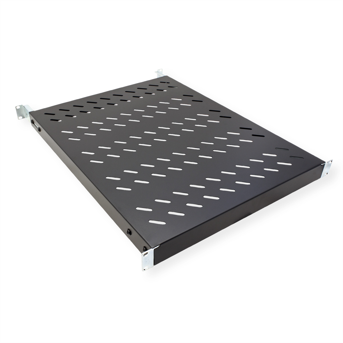 VALUE 19-Zoll-Fachboden 1HE tiefenvariabel, 440 x 568 mm, 50kg Traglast