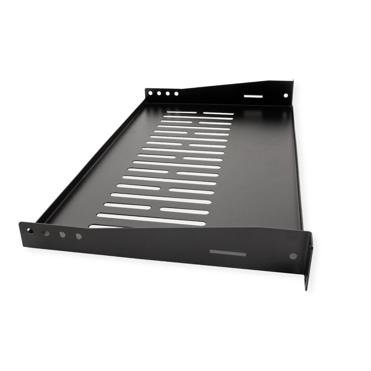 VALUE 19-Zoll-Geräteträger 1 HE, T: 250mm, max. 10 kg, U-Form, schwarz