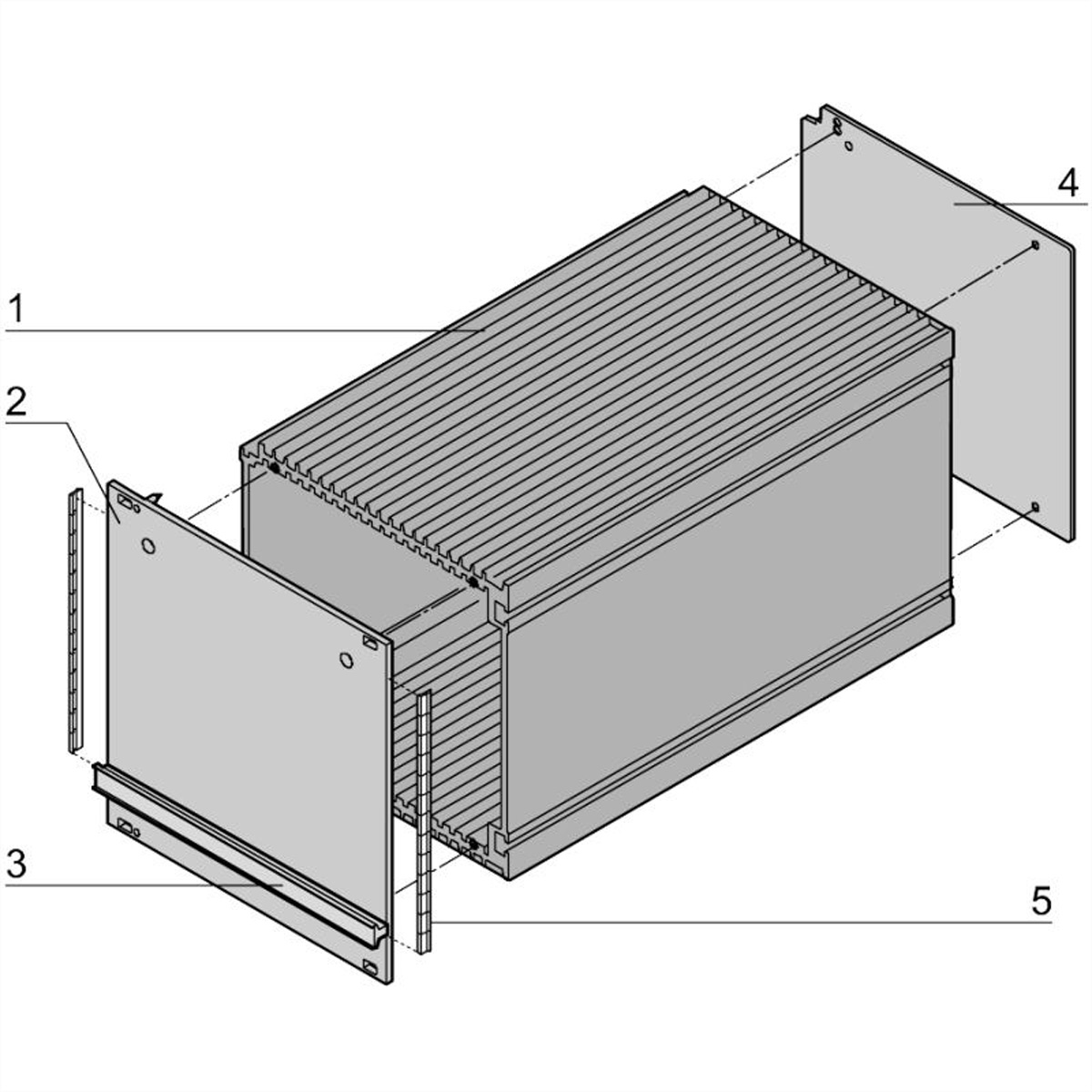 SCHROFF 20809537 19 Zoll Netzwerkschrank-Kassettenmodul