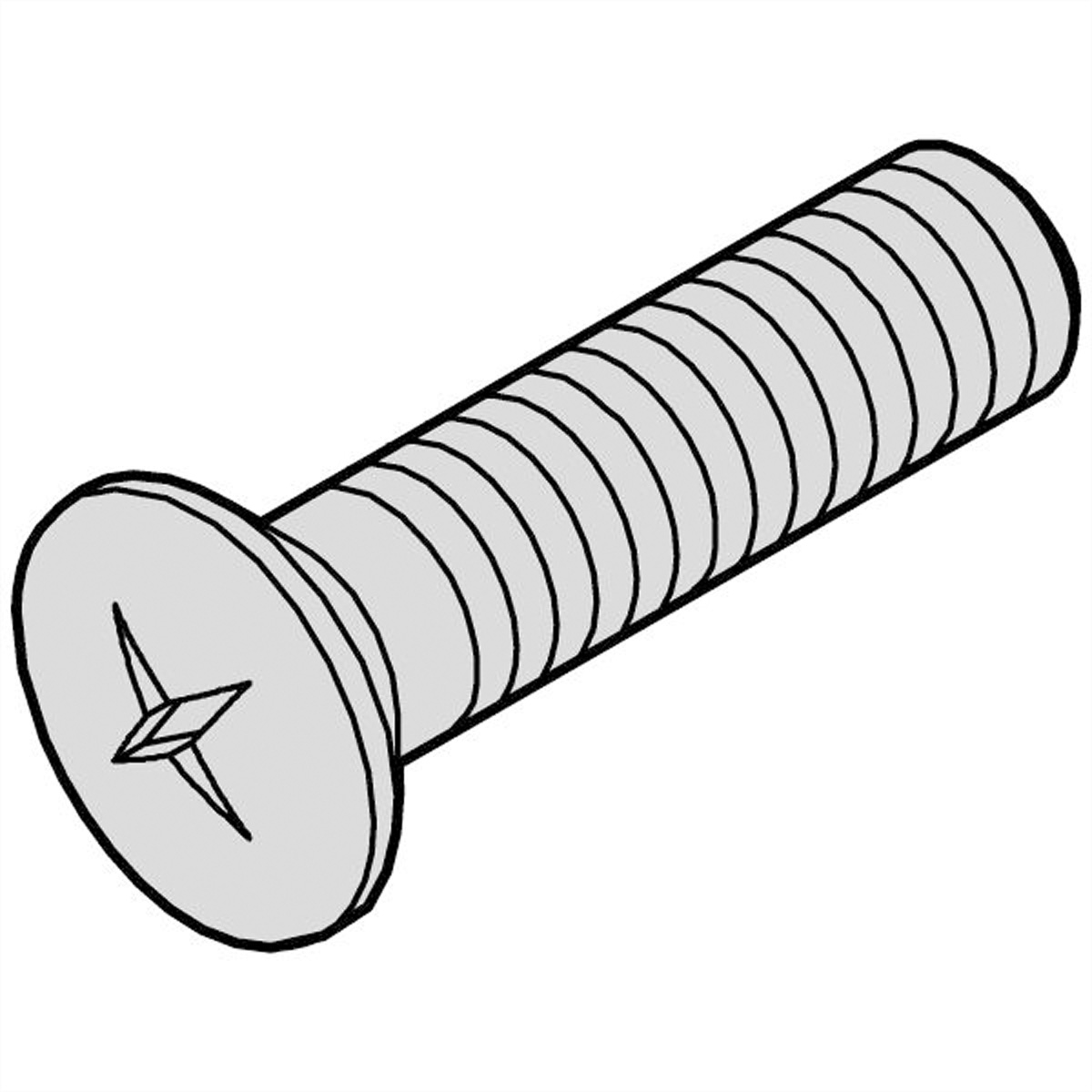 SCHROFF Linsensenkkopfschraube mit Kreuzschlitz - 100ST, 21100500 (BILD2)