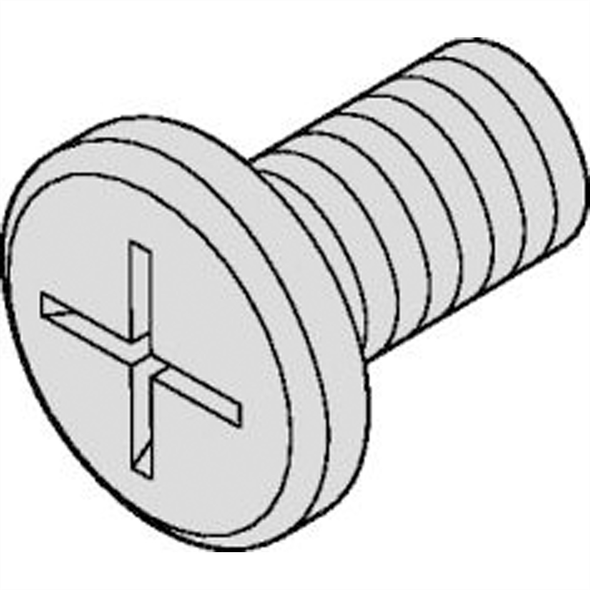 SCHROFF Befestigungsteile für Laufwerke - NTS FLKO-SCHRAUBE M4X6 100ST