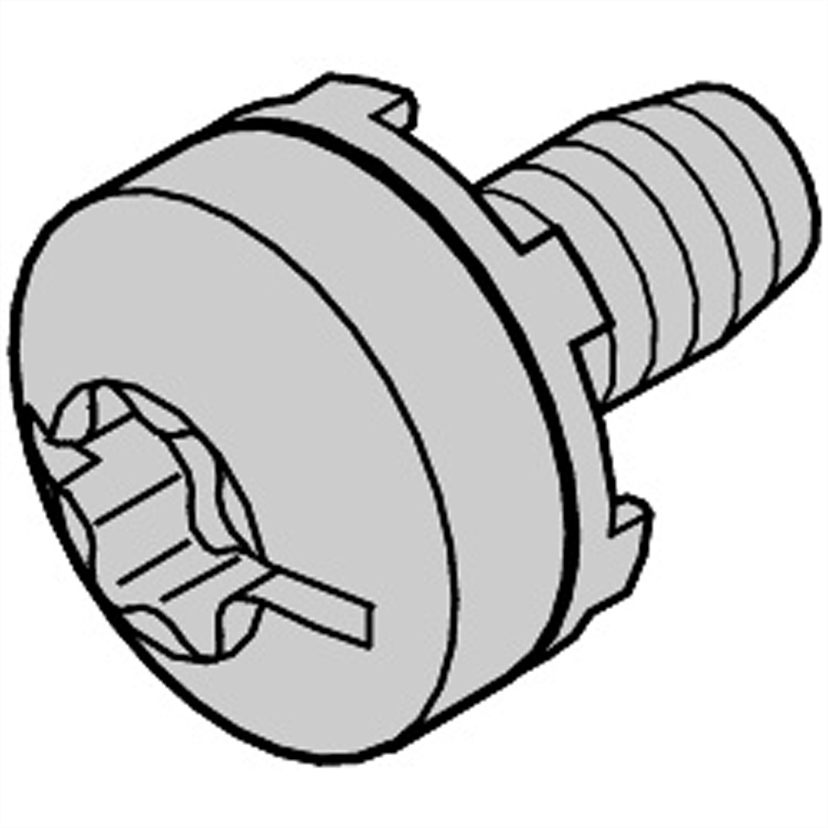 SCHROFF Schraube Taptite - NTS M6 TAPTITE SCHRAUBE 50ST, 23130285 (BILD2)