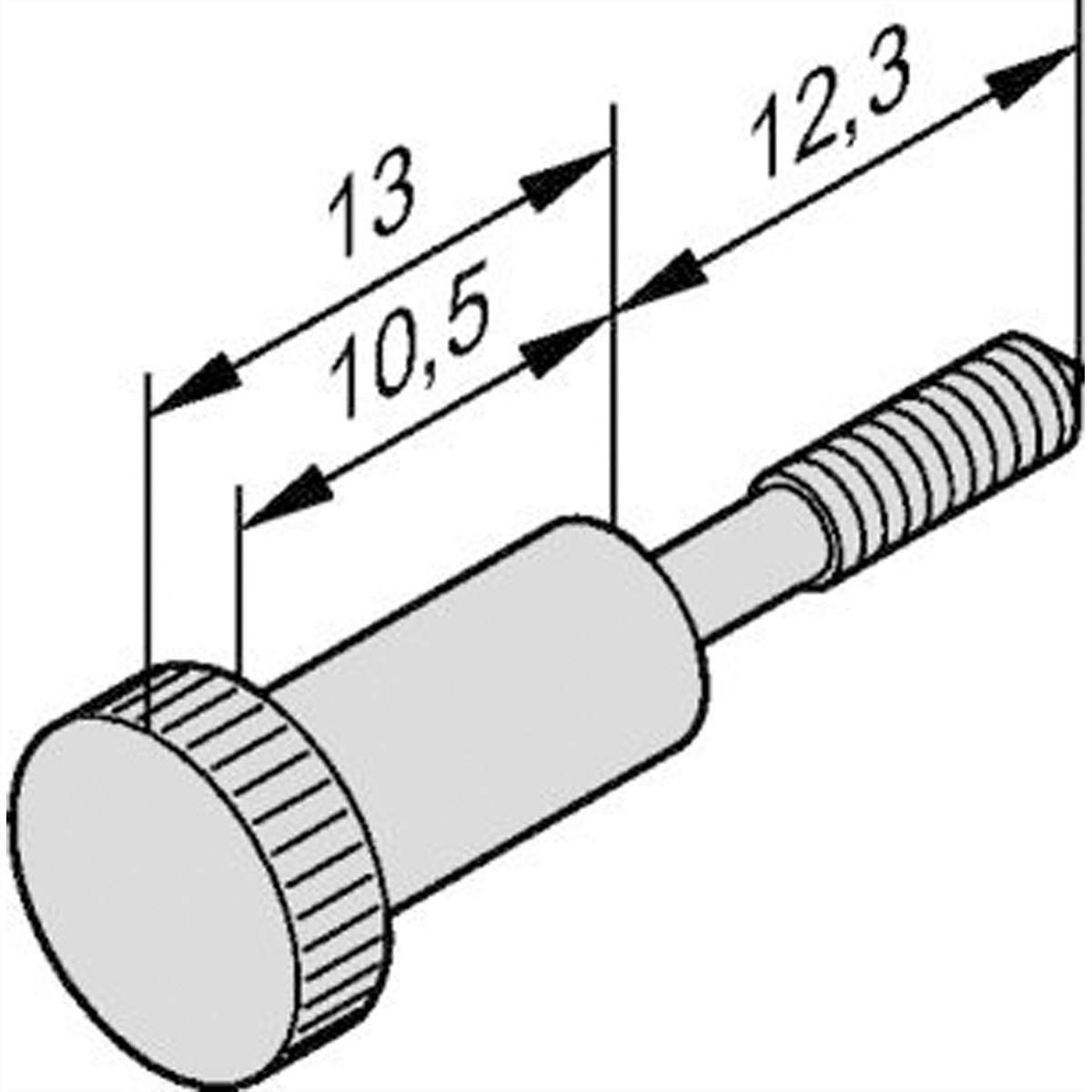 SCHROFF Halsschraube mit Rändel - RAENDELSCHR. 100ST, 21101909 (BILD2)