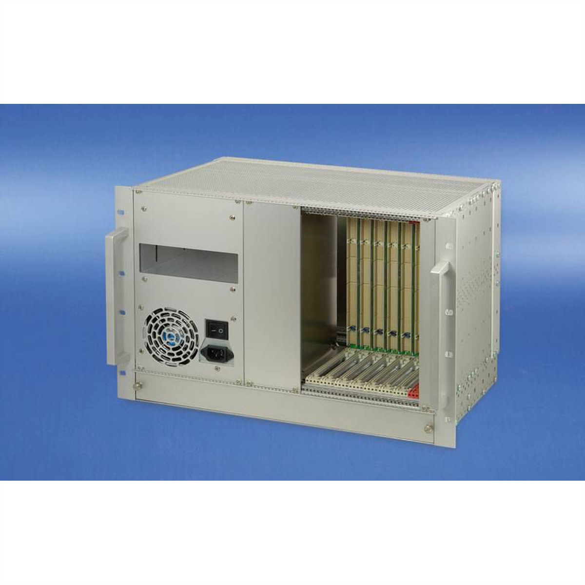 SCHROFF System, 7 HE, 8 Slot, mit Rear I/O - BGTR CPCI 7HE (6+1) 8SLOT