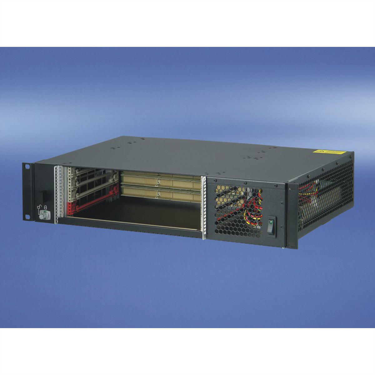 SCHROFF 2 HE, 4 Slot, mit Rear I/O und ATX-Netzgerät - BGTR 2HE 275T 4SL CPCI ATX