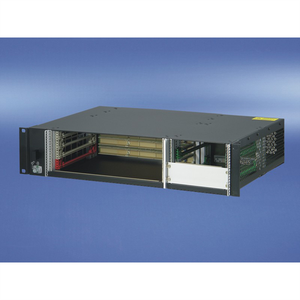 SCHROFF 2 HE, 4 Slot, mit Rear I/O, für 19