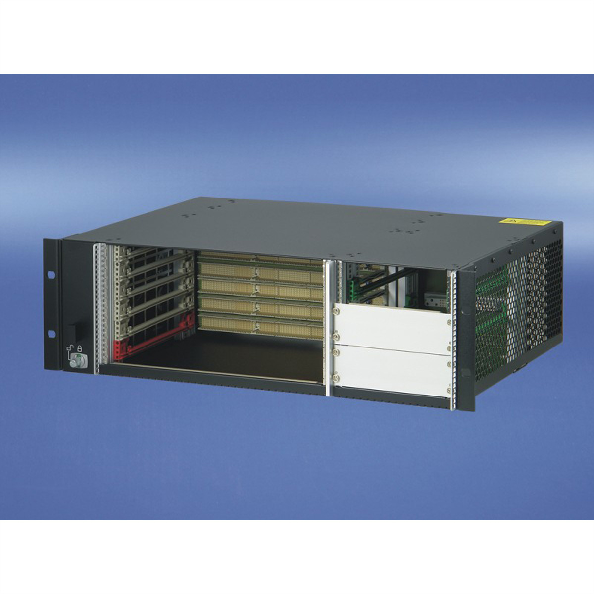 SCHROFF 3 HE, 6 Slot, mit Rear I/O, für 19