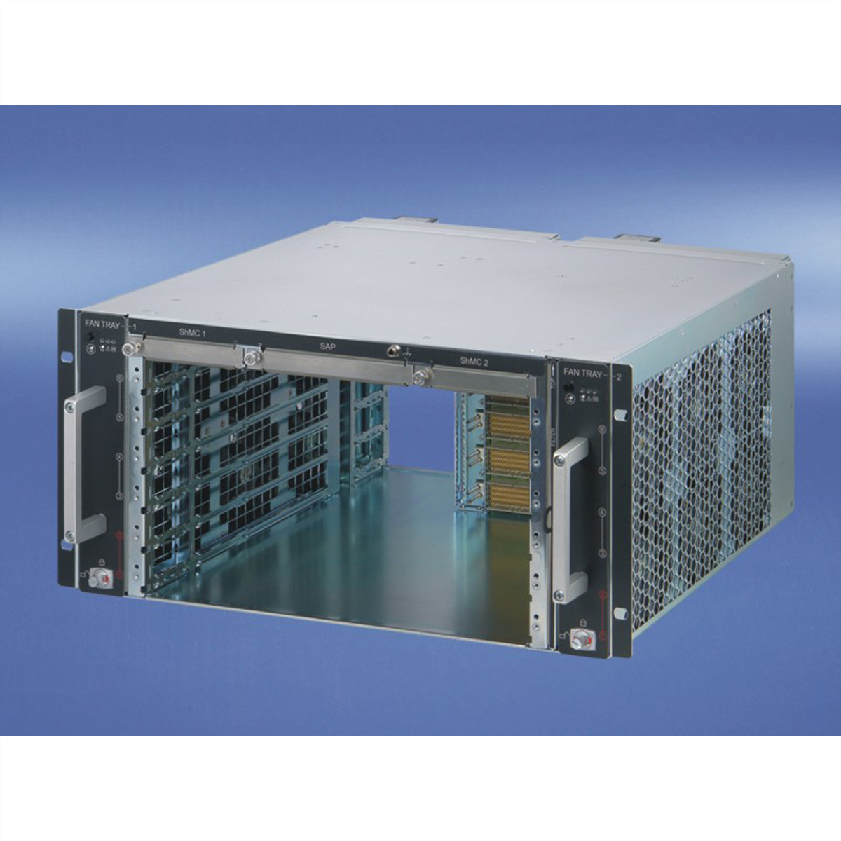 SCHROFF 5 HE, 6 Slot, mit PEM - ATCA SYSTEM 5HE 6S RAD