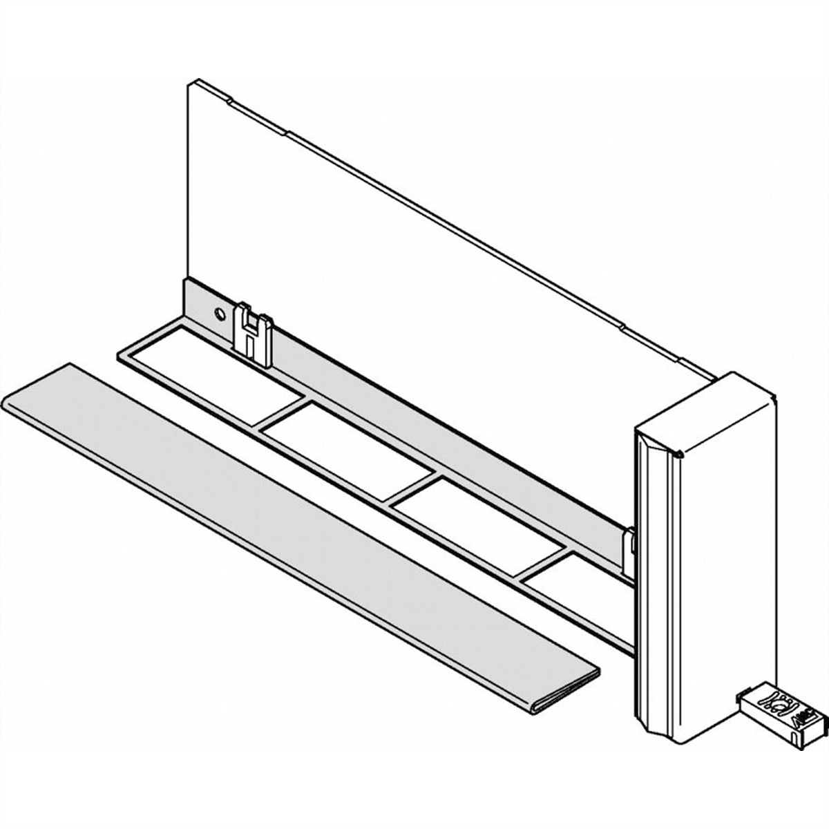 SCHROFF Luftleitblech für Filler-Module ECO mit starrem 20849357 (BILD2)