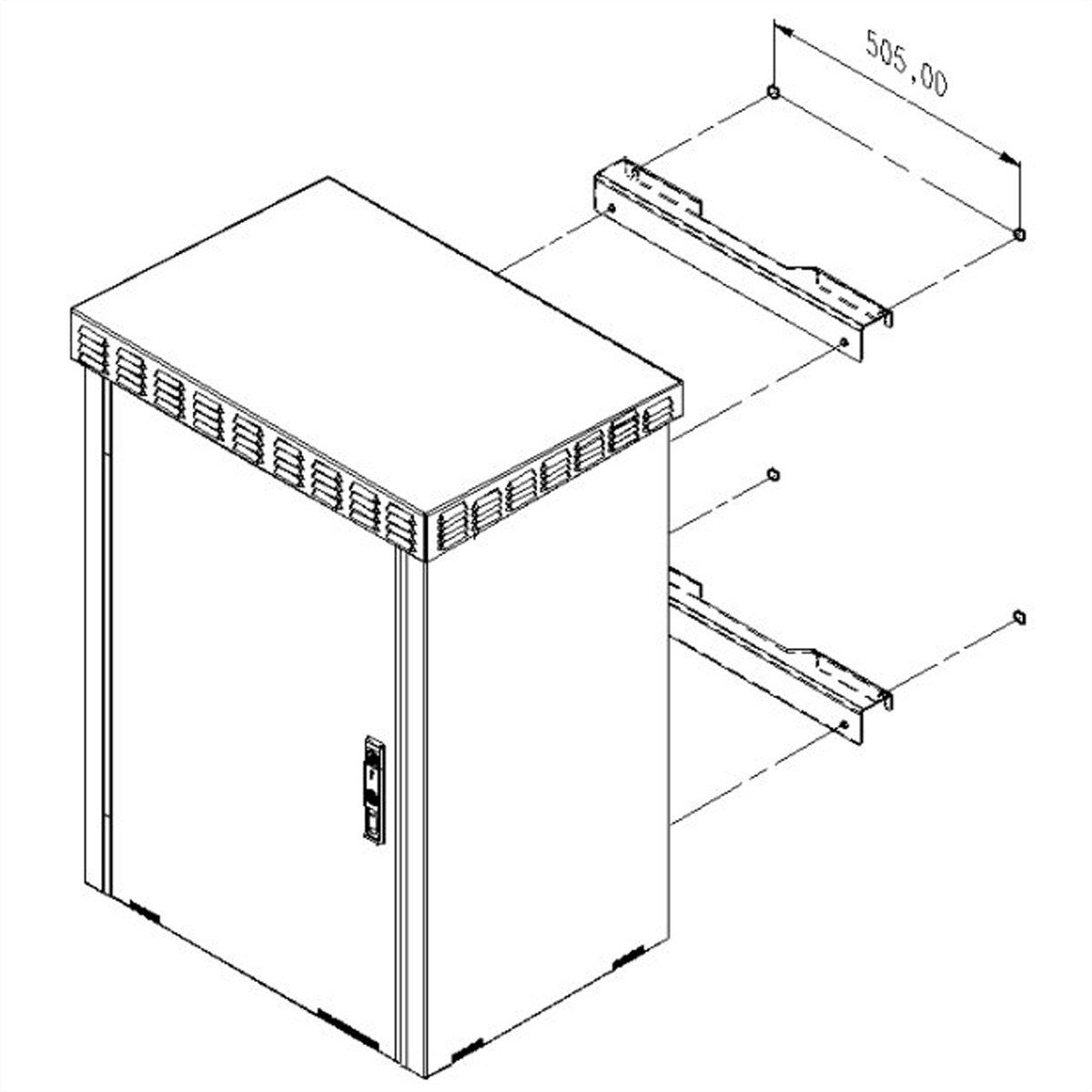 SCHROFF Wandbefestigung - OD WANDBEFESTIG. SET UNIBODY