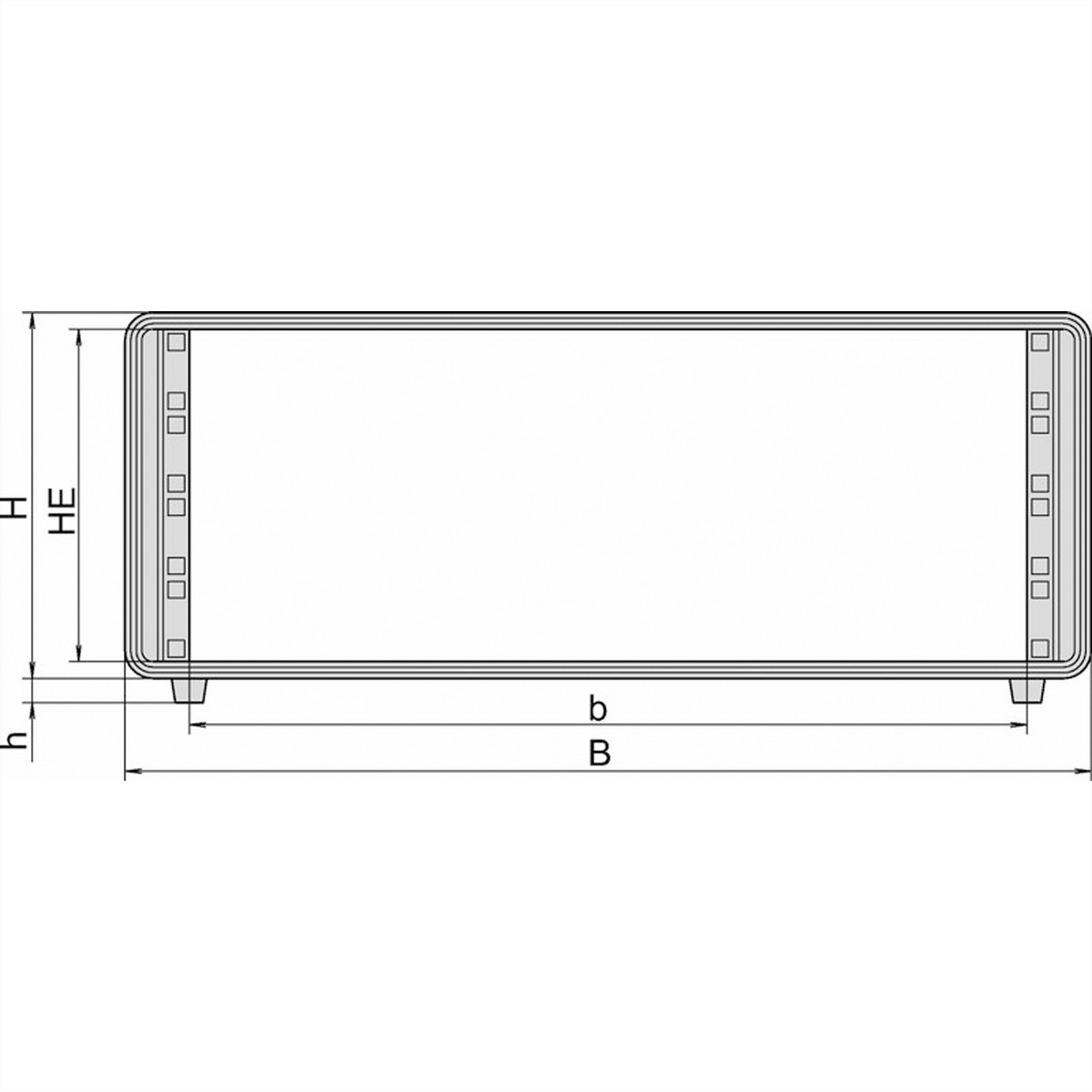 SCHROFF 19 Zoll Baugruppenträger 520 x 153 x 300 Stahlblech Schroff COMPTEC 10225-601 1 Set