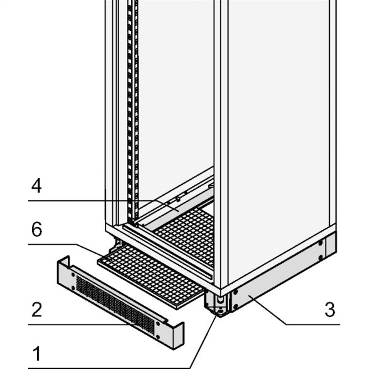 SCHROFF Filtermatten für Sockel - FILTER F.SCHRANK 800B X 800T