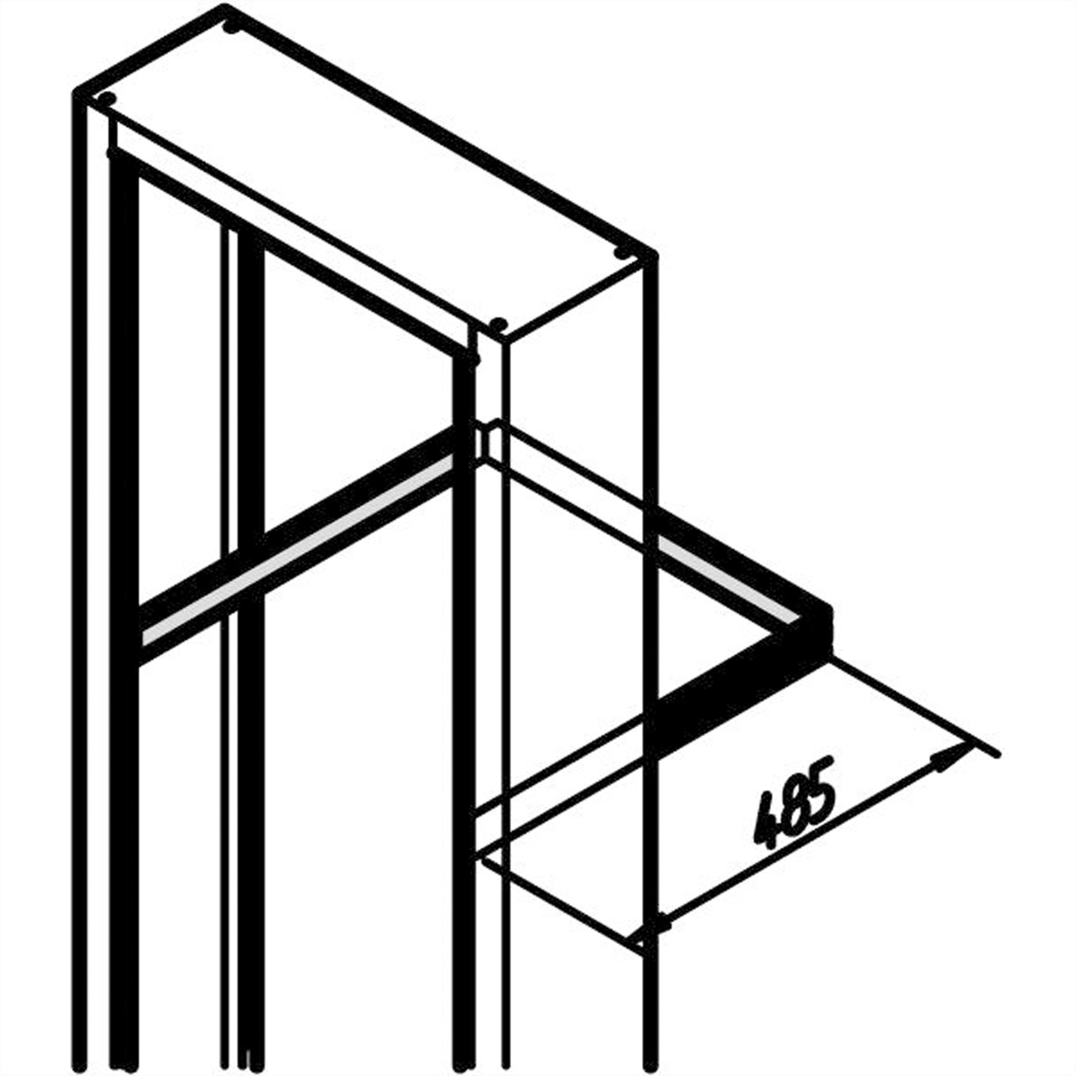 SCHROFF Kabelabfangschiene - KABELABFANGSCHIENE 483L, 20118460 (BILD2)