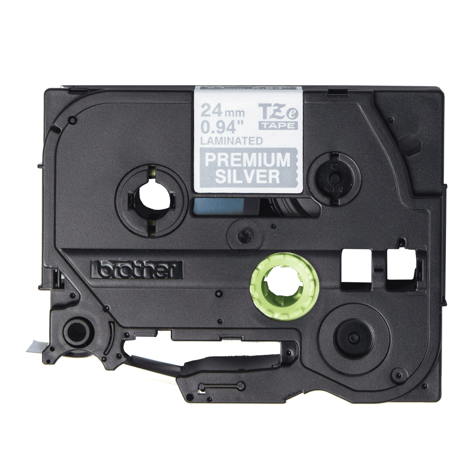 Brother TAPE/TZePR955 24MM WHITE ON SILVER Etiketten erstellendes Band