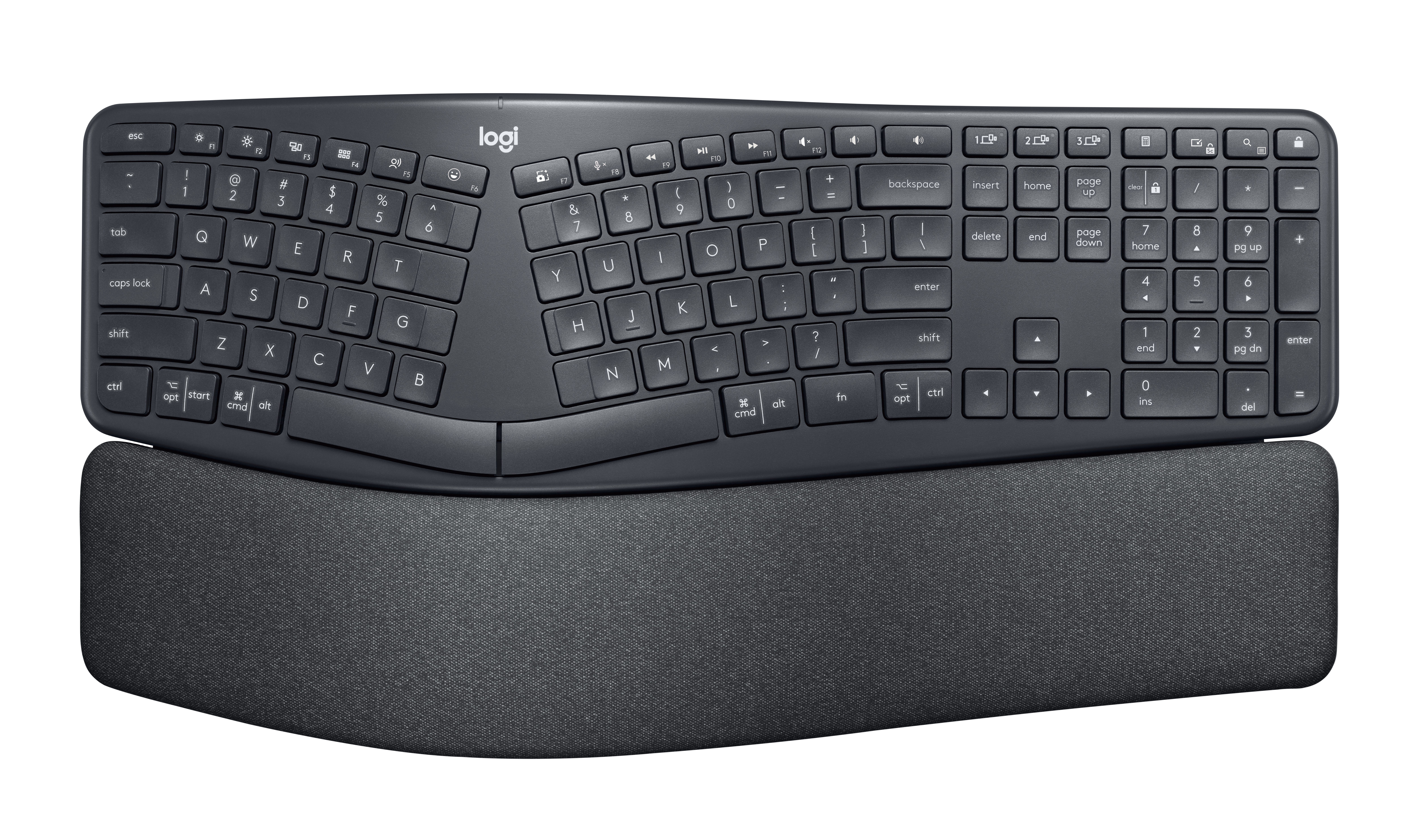 Logitech K860 for Business Tastatur Büro Bluetooth Englisch Graphit